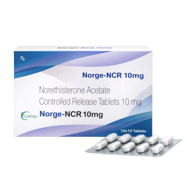 Norge-NCR 10 mg – Norethisterone Acetate Controlled Release Tablets 10 mg