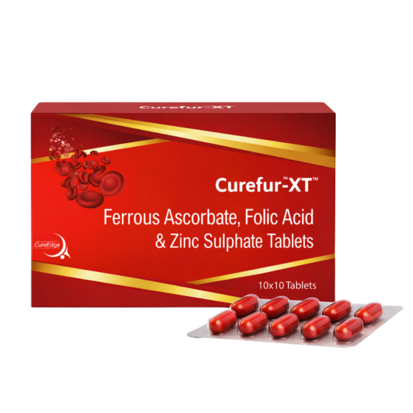 Curefur-XT™ Tablets – Ferrous Ascorbate, Folic Acid & Zinc Sulphate Tablets